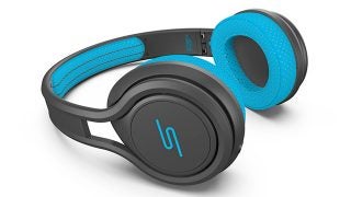 SMS Audio Street by 50 On-Ear Sport headphones in blue.