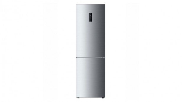 Haier C2FE736CFJ stainless steel refrigerator front view.
