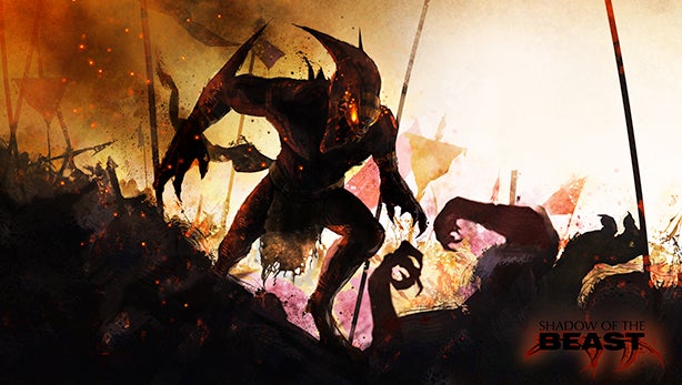 Artwork from Shadow of the Beast video game.