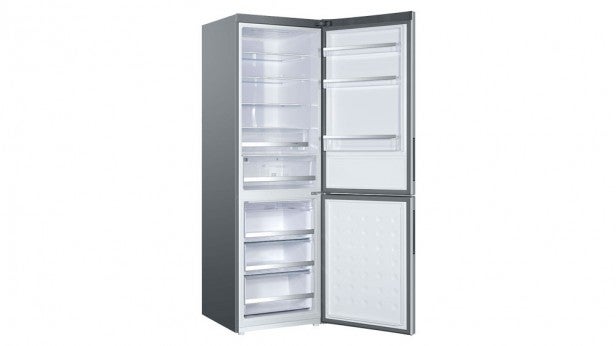 Haier C2FE736CFJ refrigerator with doors open