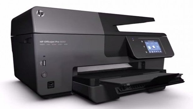 HP Officejet Pro 6830 - USB and Trays
