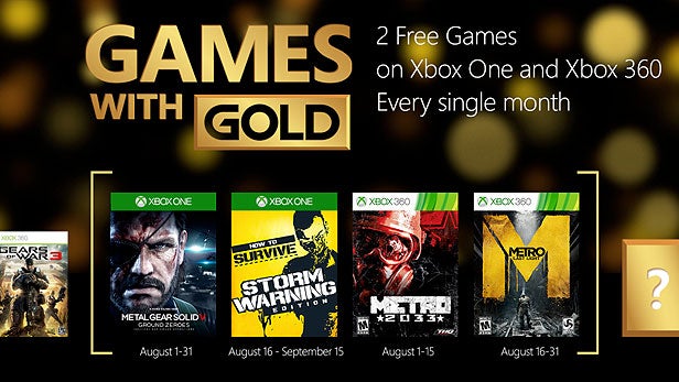 Games with Gold August 2015