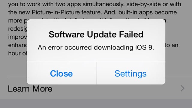 iOS 9 software update