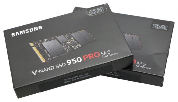 Samsung 950 Pro M.2 256MB and 512MB SSD 