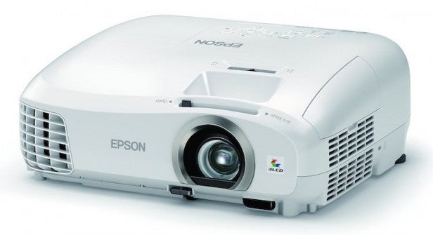 Epson TW5300Epson projector on white background.