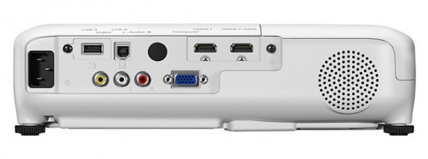 Epson EB-U04Projector rear view showing various connectivity ports.