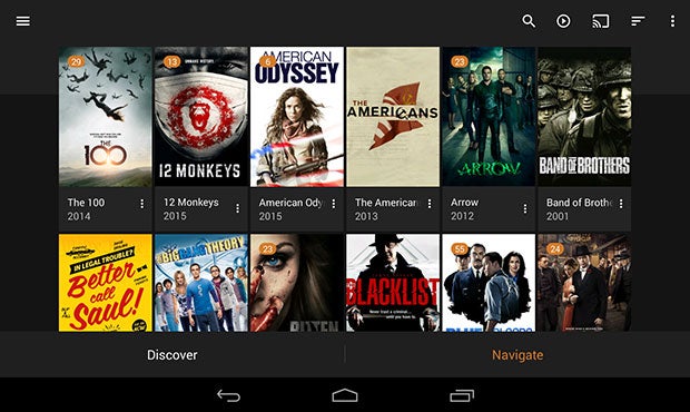 Plex TV Show library on Android