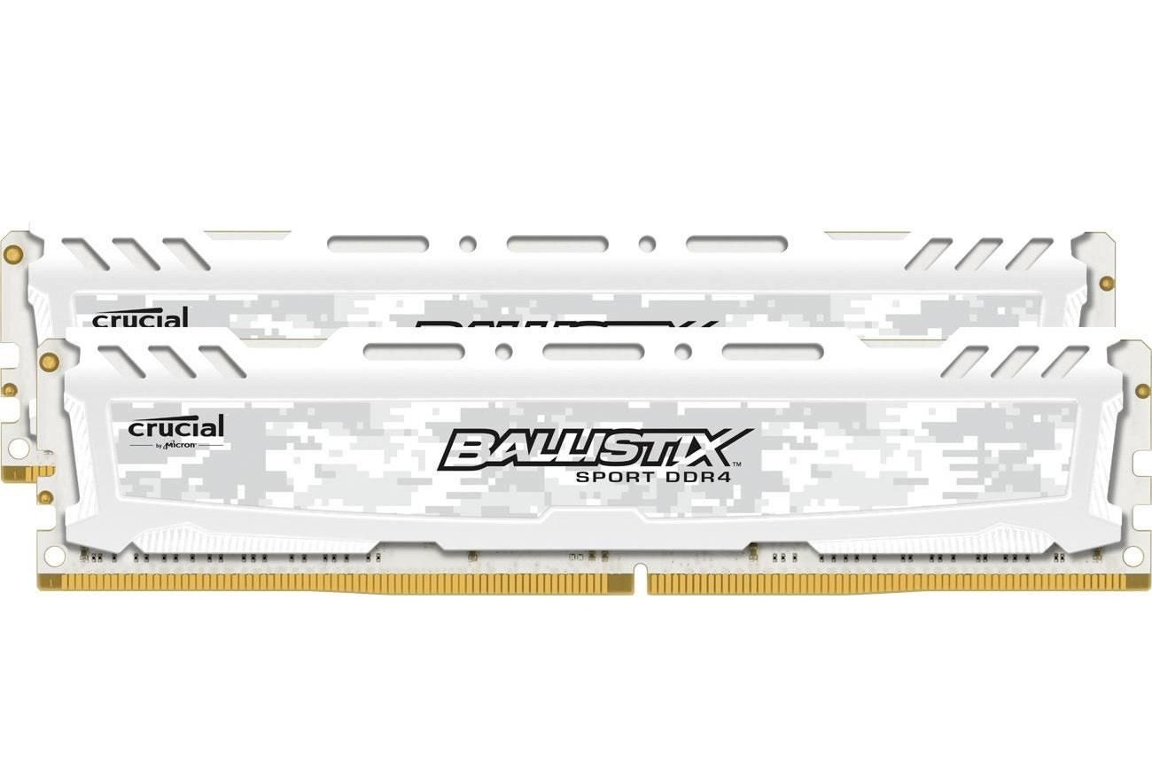 Best DDR4: Crucial Ballistix Sport LT White 16GB
