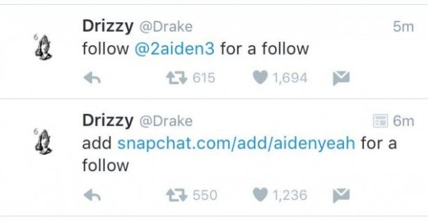 Drake tweets