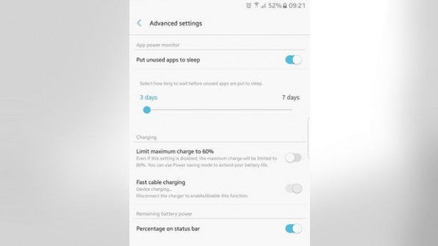 Note 7 battery limit
