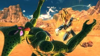 Dragon Ball Xenoverse 2 gameplay on Nintendo Switch.
