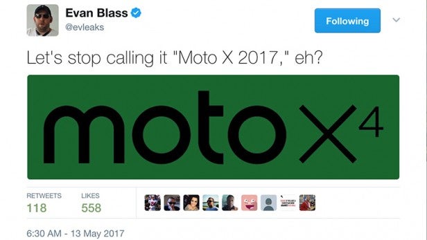 Moto X tweet
