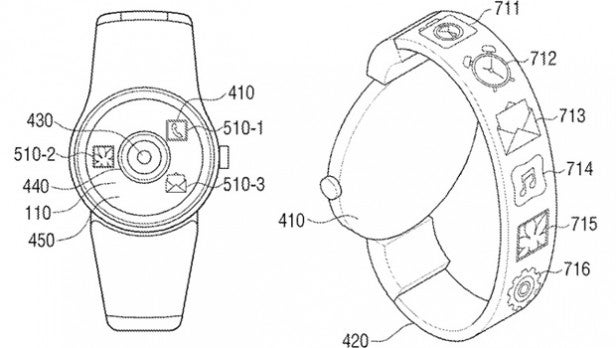 Samsung smartwatch patent