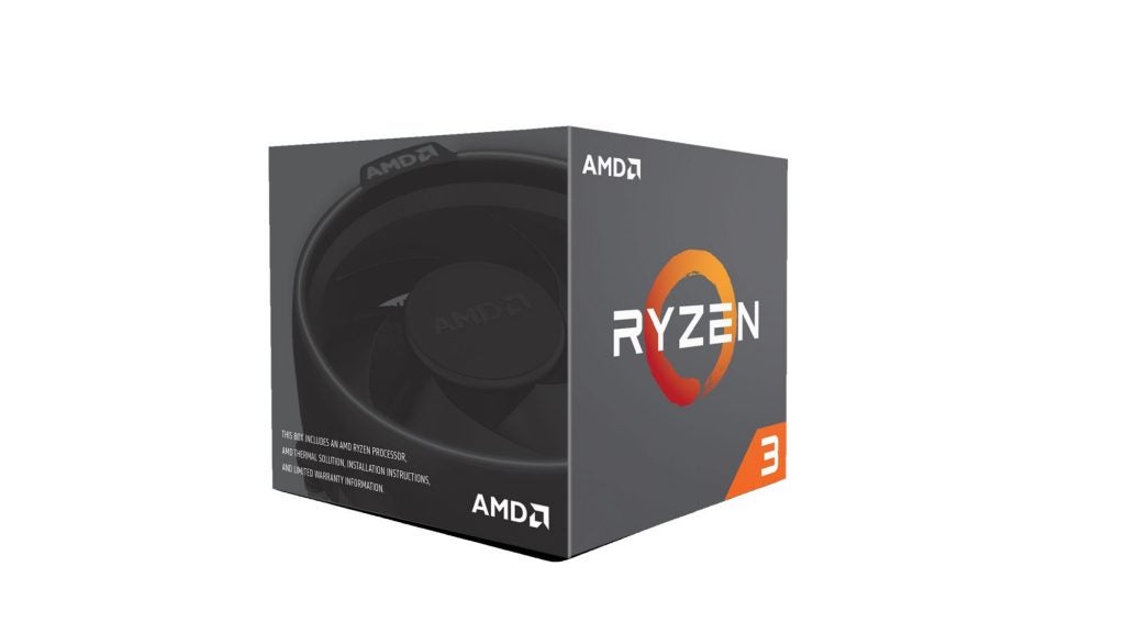 AMD Ryzen 3 processor box on a white background