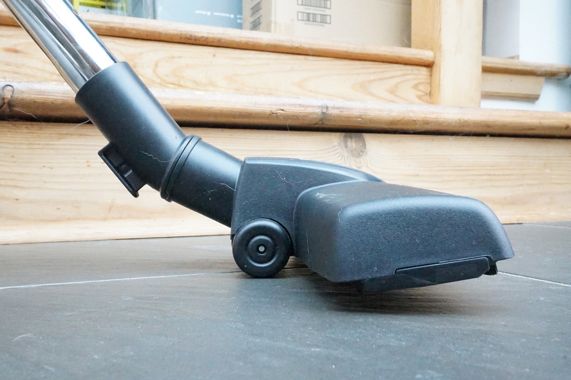 Vytronix VTBC01 vacuum cleaner head on a wooden floor.