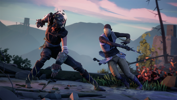 Two characters engaged in combat in the game Absolver.