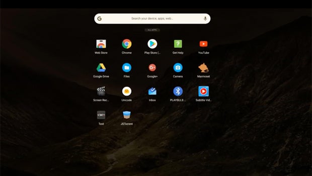 Chrome OS launcher