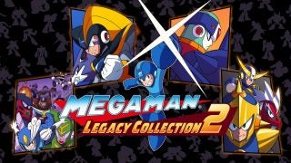 Mega Man Legacy Collection 2 promotional artwork with game characters.