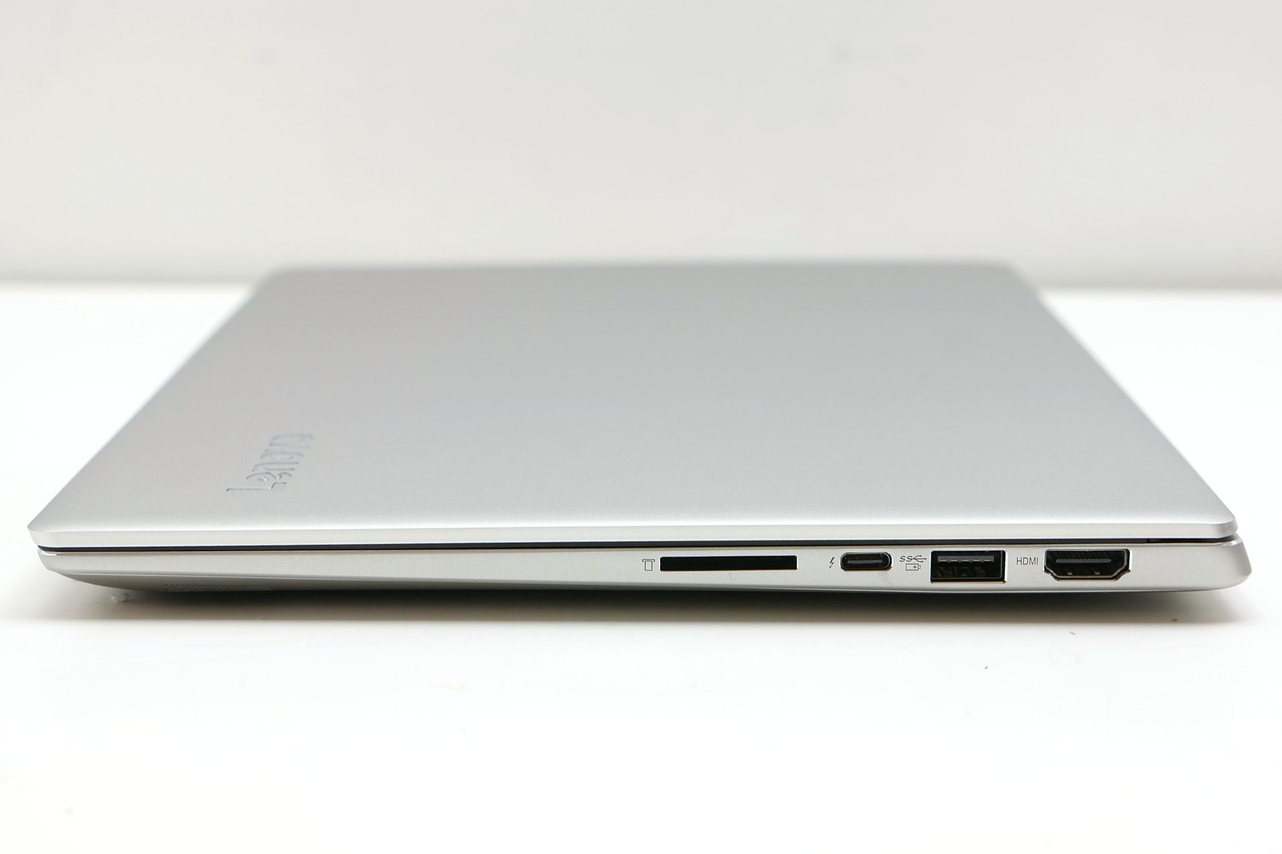 Lenovo IdeaPad 720S laptop showing ports on side.