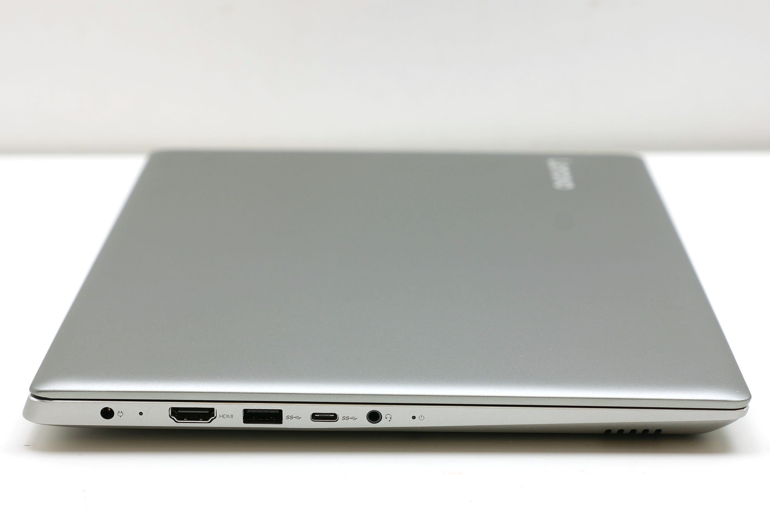 Lenovo IdeaPad 520S laptop closed on white background.
