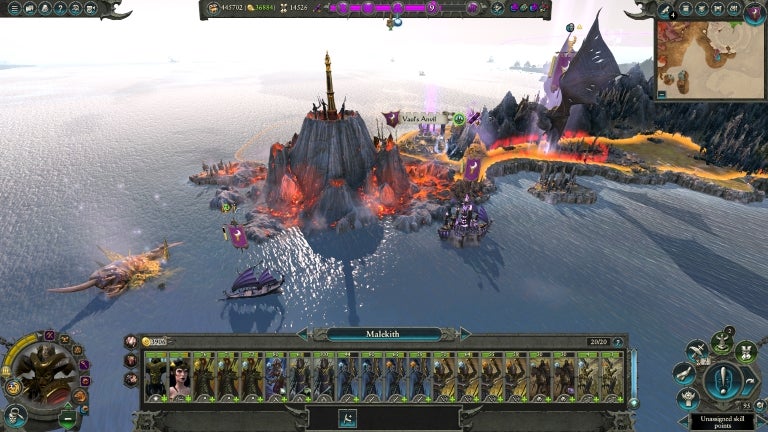 Screenshot of Total War: Warhammer 2 gameplay, battle preparation