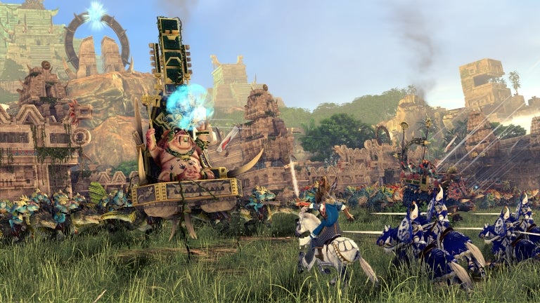 Screenshot from Total War: Warhammer 2 showing a battle scene.