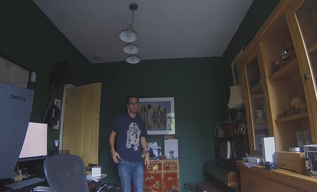 Person standing in a room captured by a Hive Camera.