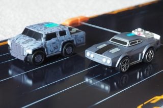 Anki Overdrive toy cars on track from Fast & Furious Edition.