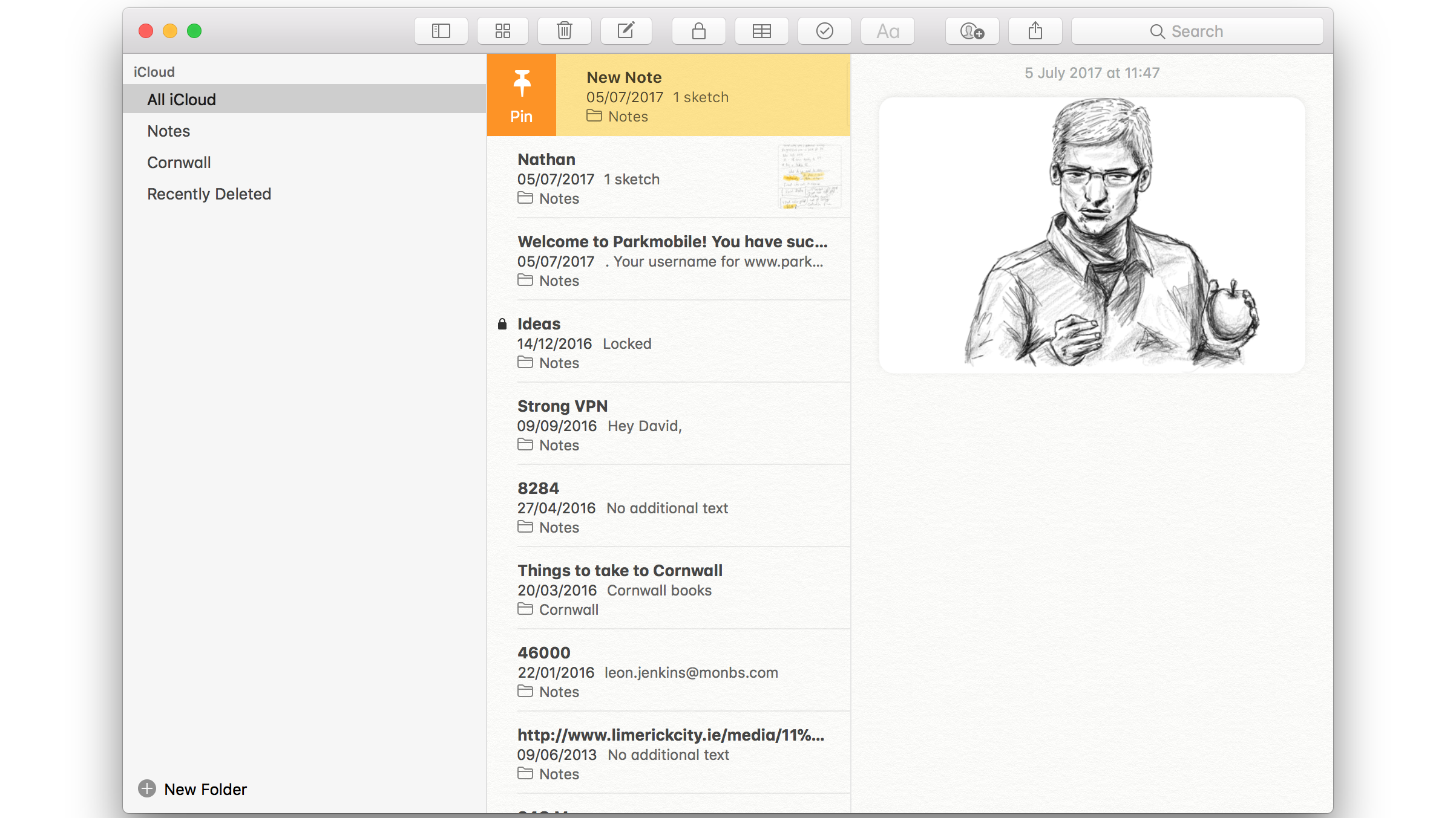 Screenshot of macOS High Sierra's flight search feature.Screenshot of macOS High Sierra Notes app with sketch.Screenshot of Apple macOS High Sierra Notes app with sketch.