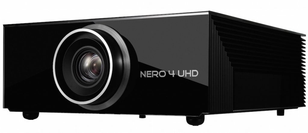 Sim2 Nero 4 UHD high-end projector side view.