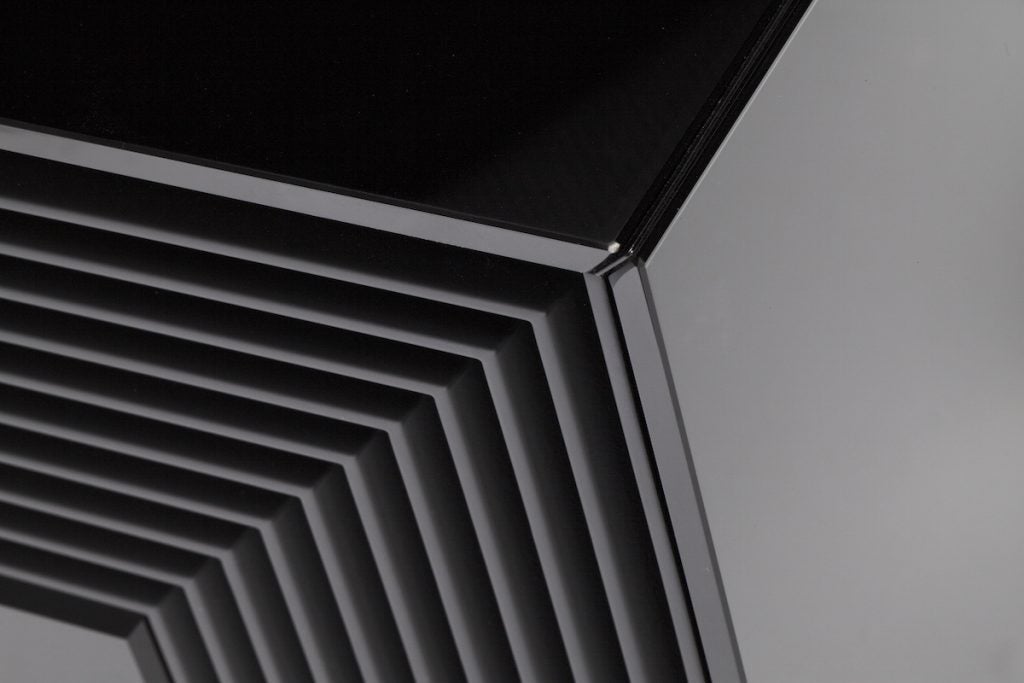 Close-up of Sim2 Nero 4 UHD projector's sleek design.