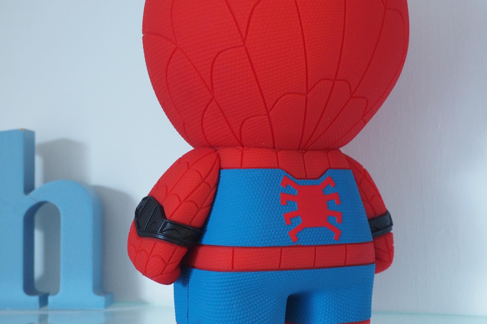 Close-up of Sphero Spider-Man interactive toy.