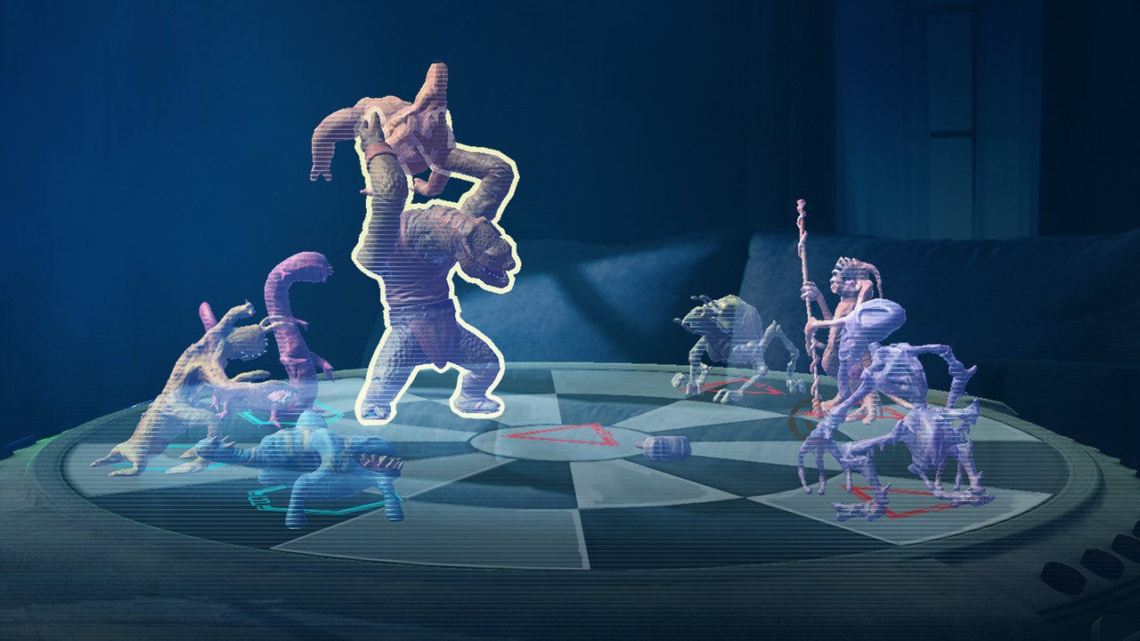 Virtual reality Jedi battle scene from Lenovo Mirage game