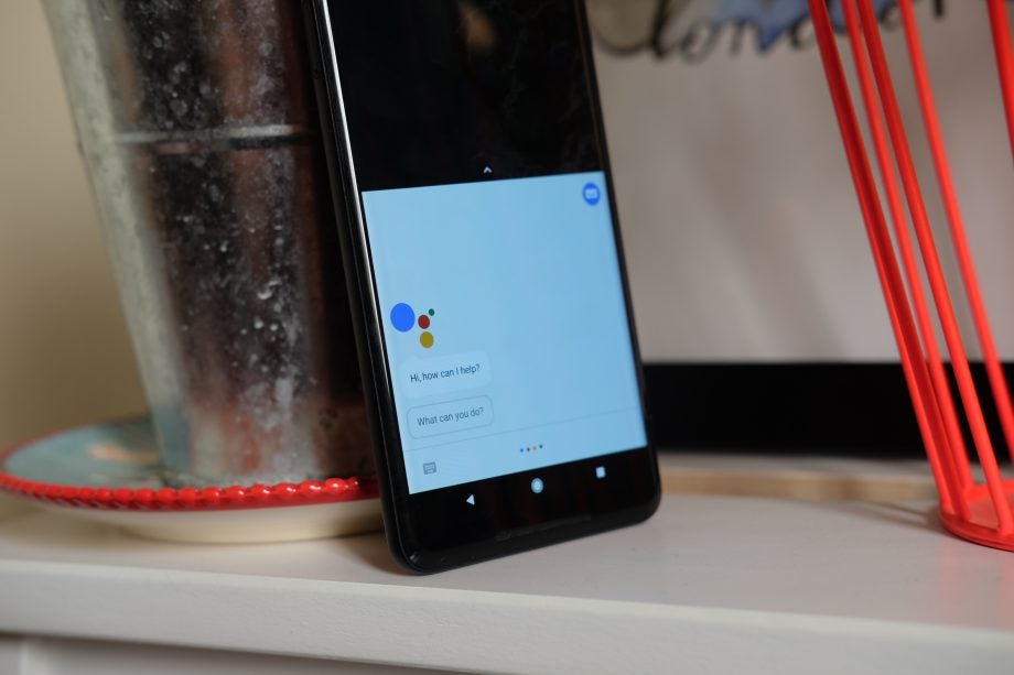Google Pixel 2 XL displaying Google Assistant screen