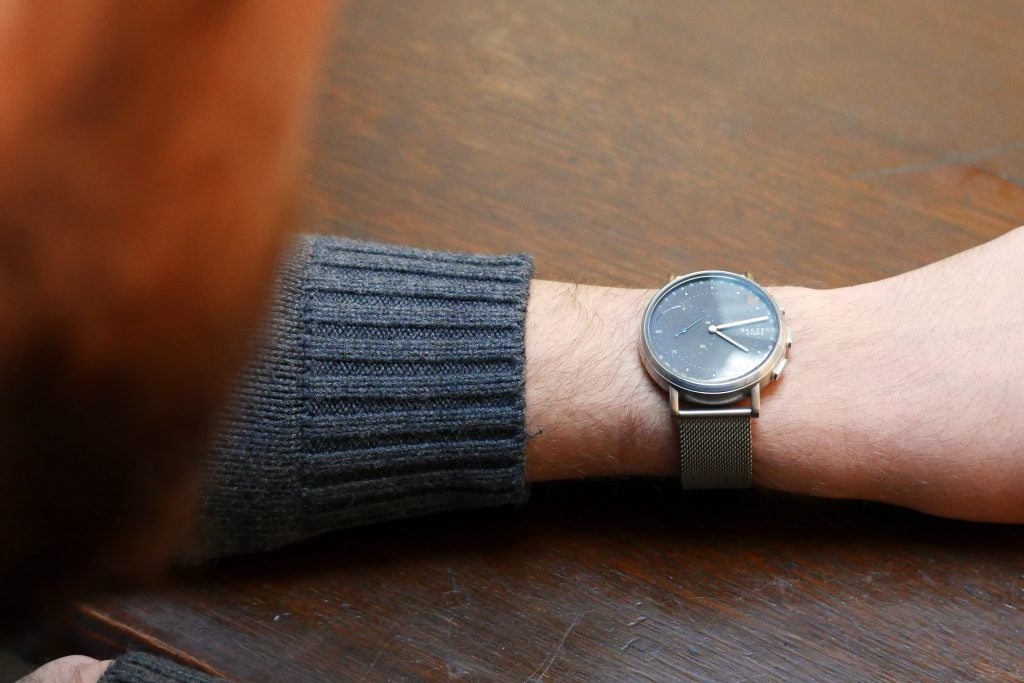 Skagen Connected watch on person's wrist.