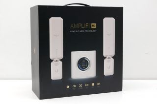 Ubiquiti AmpliFi Mesh Wi-Fi System packaging with product image.