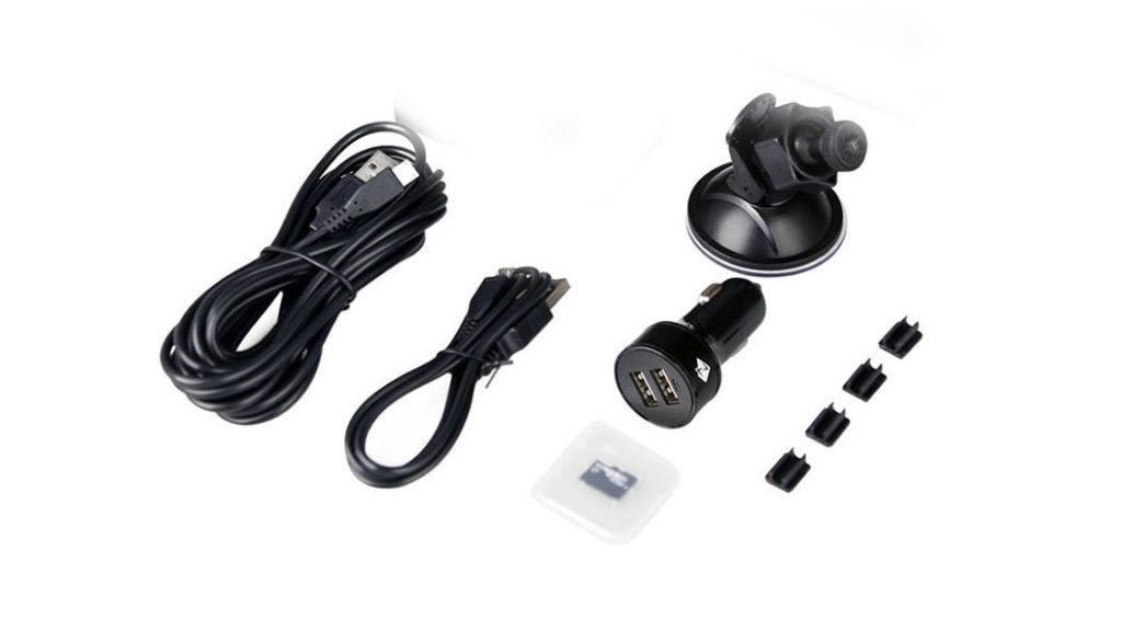 Z-Edge Z3 dashcam with accessories and mounting hardware.
