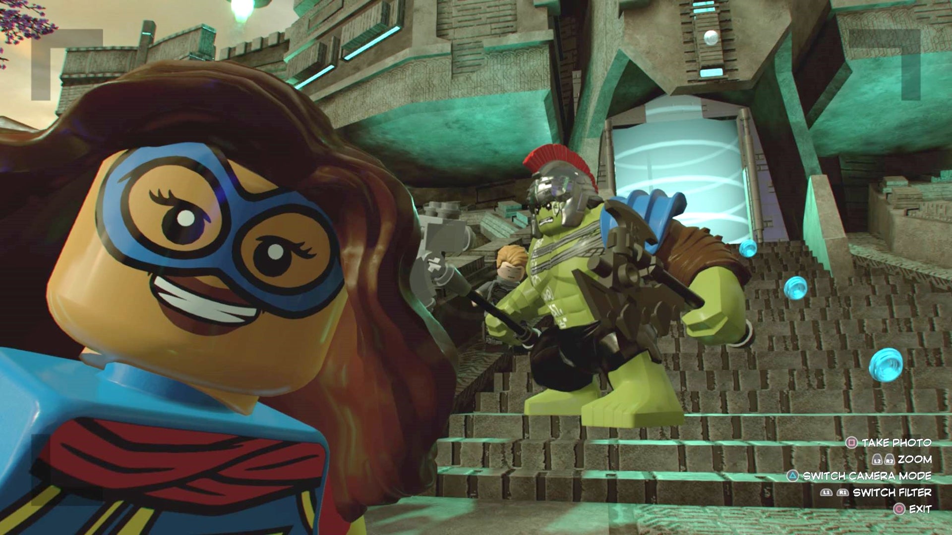 Screenshot of Lego Marvel Super Heroes 2 video game play.