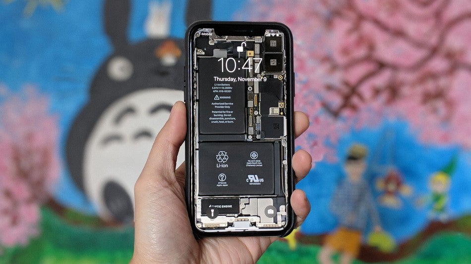 iPhone X teardown wallpapers basically make the OLED display see-through |  Trusted Reviews