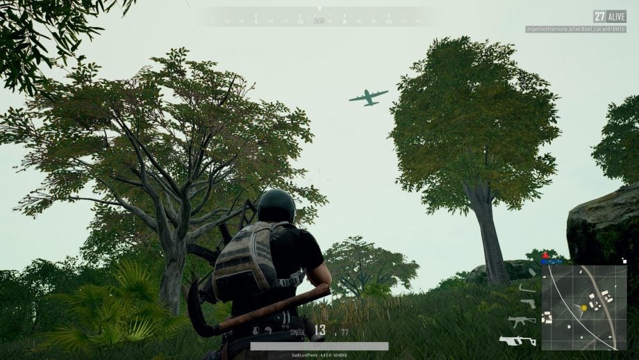 A screenshot of a scene from a video game series called PlayerUnknown's Battlegrounds