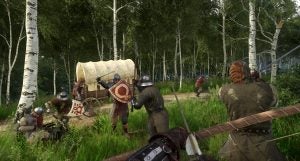 Screenshot of medieval combat from Kingdom Come: Deliverance game.