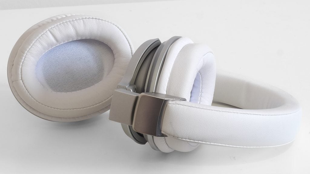 Audio-Technica ATH-AR5BT wireless headphones in white.