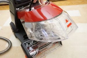Bissell StainPro 10Bissell StainPro 10 carpet cleaner with clear water tank.