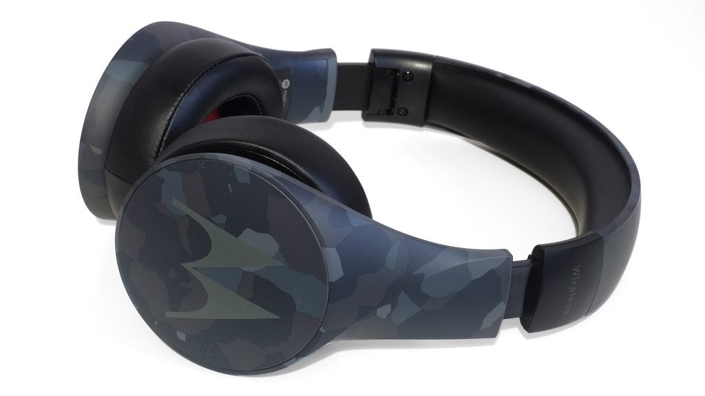 Motorola Pulse Escape+ wireless headphones with camouflage design