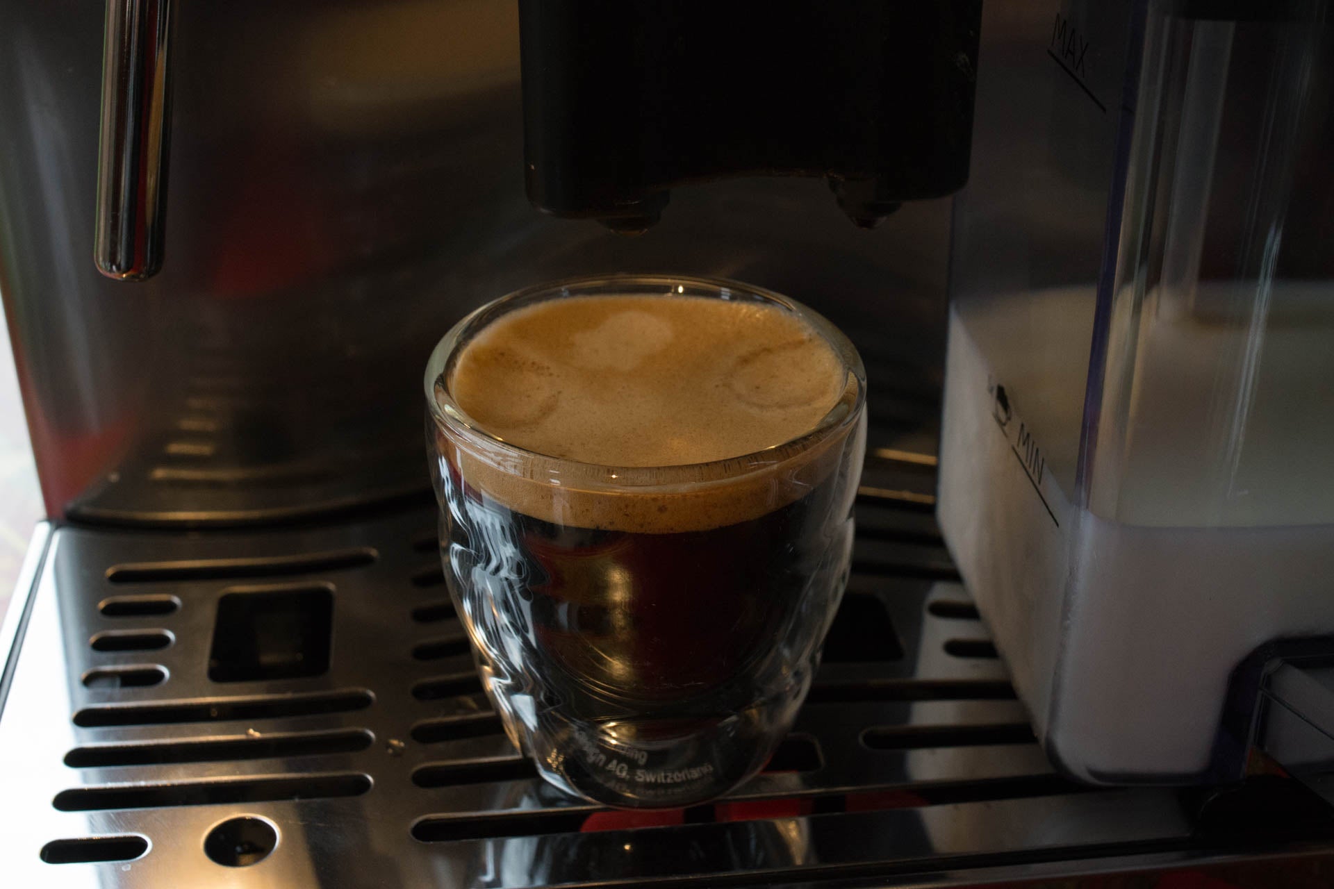 Espresso being made by Gaggia Babila machine.