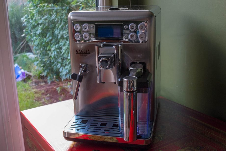 Gaggia Babila espresso machine on kitchen counter.