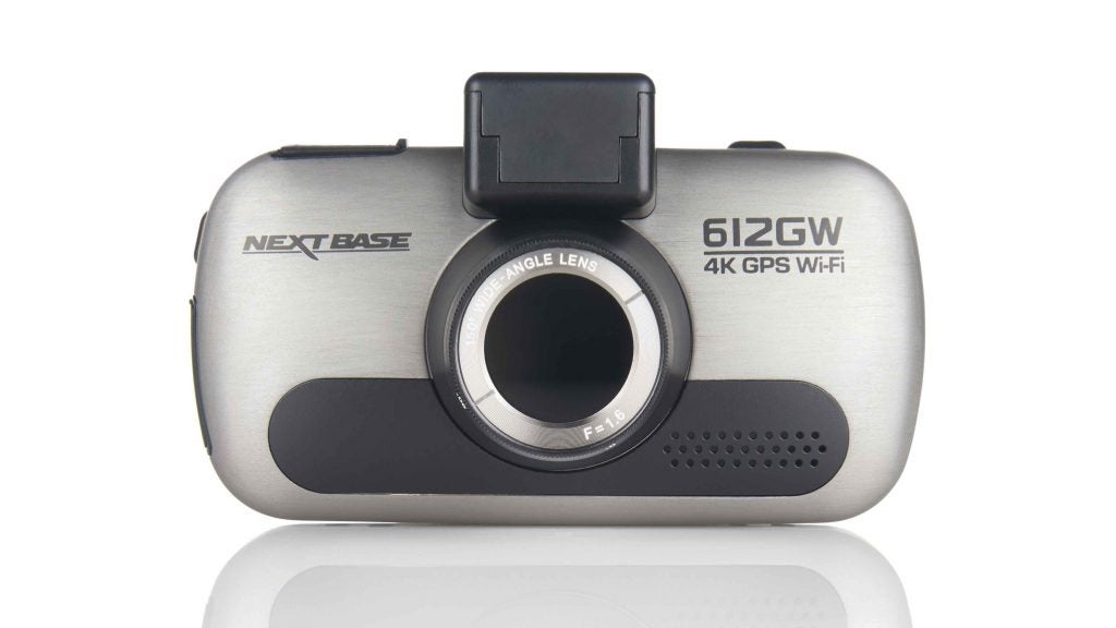 Nextbase 612GW dash cam with 4K GPS Wi-Fi features.