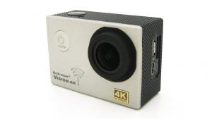 GoXtreme Vision 4K action camera on white background.
