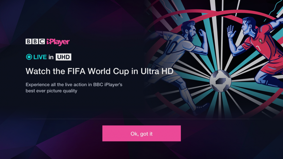 bbc iplayer 4k hdr world cup