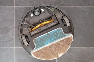Ecovacs Deebot R95 robot vacuum with mop attachment.